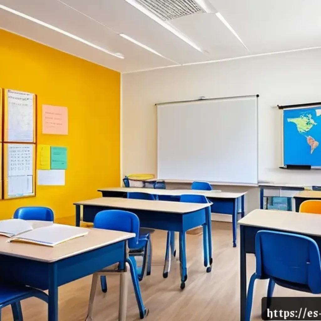 몬테네그로 국제학교 - A vibrant international school classroom in Montenegro, showcasing a multicultural group of students...